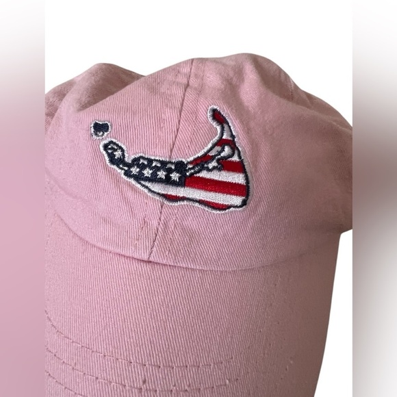 Vineyard Vines light pink baseball cap featuring american flag shaped vineyard - Picture 2 of 6